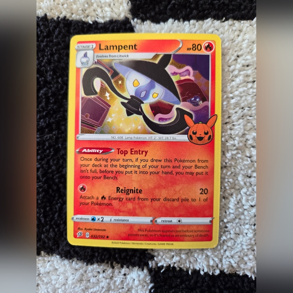 Lampent 2021 Halloween Pokemon card